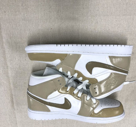 Beige Custom Air Jordan 1