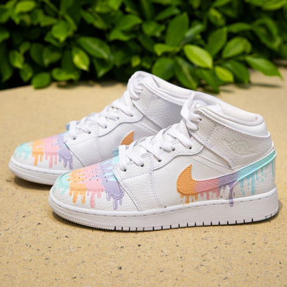 Rainbow Drip Custom Air Jordan 1