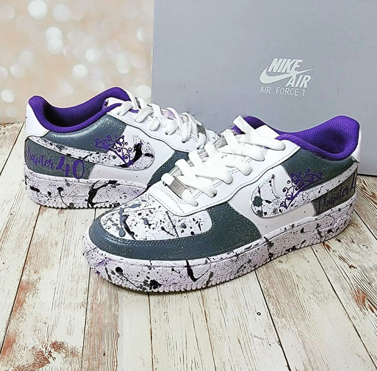 Purple Graffiti Custom Air Force 1