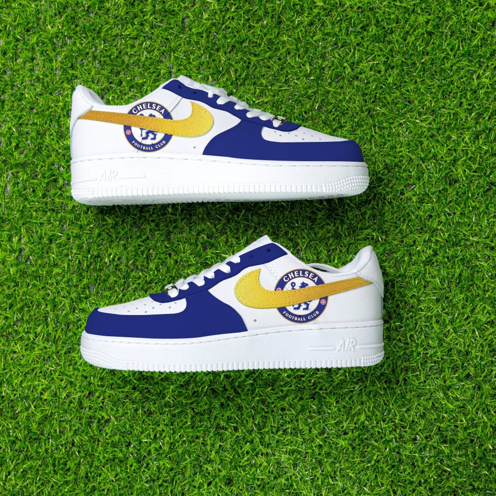 Chelsea Blue Yellow Custom Air Force 1
