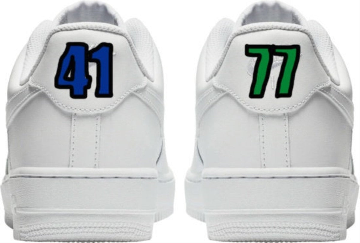 Blue Green Swoosh Custom Air Force 1