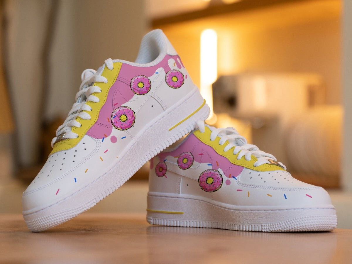Simpson Pink Yellow Custom Air Force 1