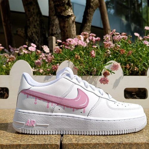 Pastel Pink Swoosh Custom Air Force 1