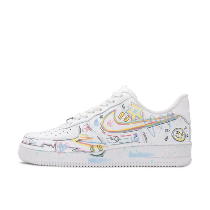 Simple Figure Yellow Custom Air Force 1
