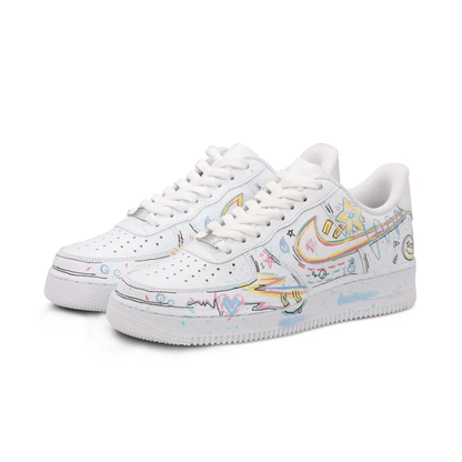 Simple Figure Yellow Custom Air Force 1