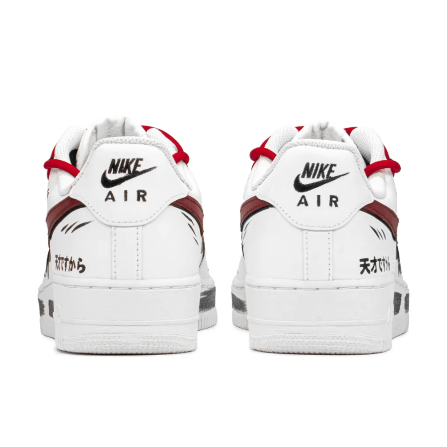 Extra Lace Red Shadow Black Custom Air Force 1