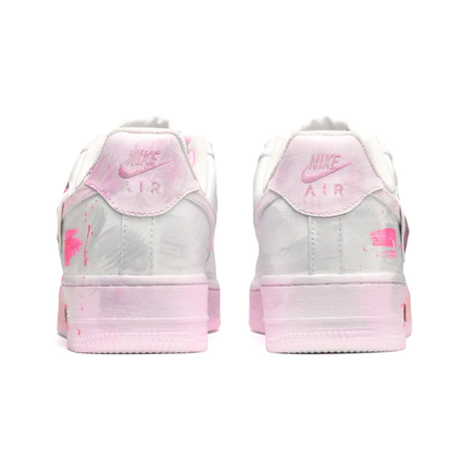 Pink Sticker Font Custom Air Force 1