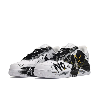 Black Metal Chain Skeleton Custom Air Force 1