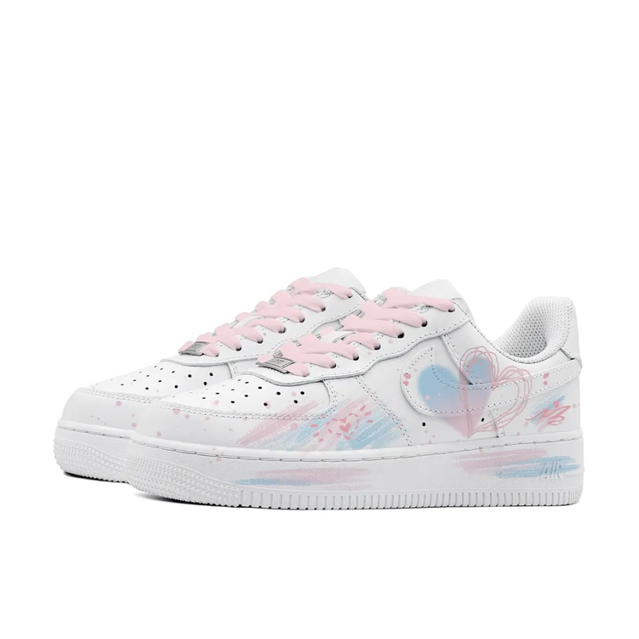 Light Blue Pink Heat Custom Air Force 1