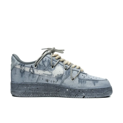 OOTD Gray Extra Lace Custom Air Force 1