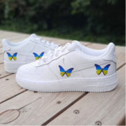 Ukraine Blue Yellow Butterfly Custom Air Force 1