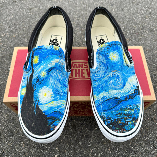 Starry Night Van Gogh Slip On Vans Shoes Unisex for Women and Men