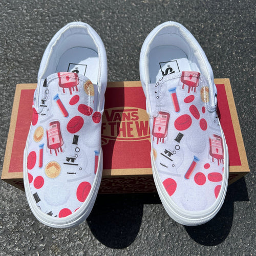 Bio Scientist Biology Chemistry Science Teacher Professor Custom Slip On Vans - Custom Vans Shoes