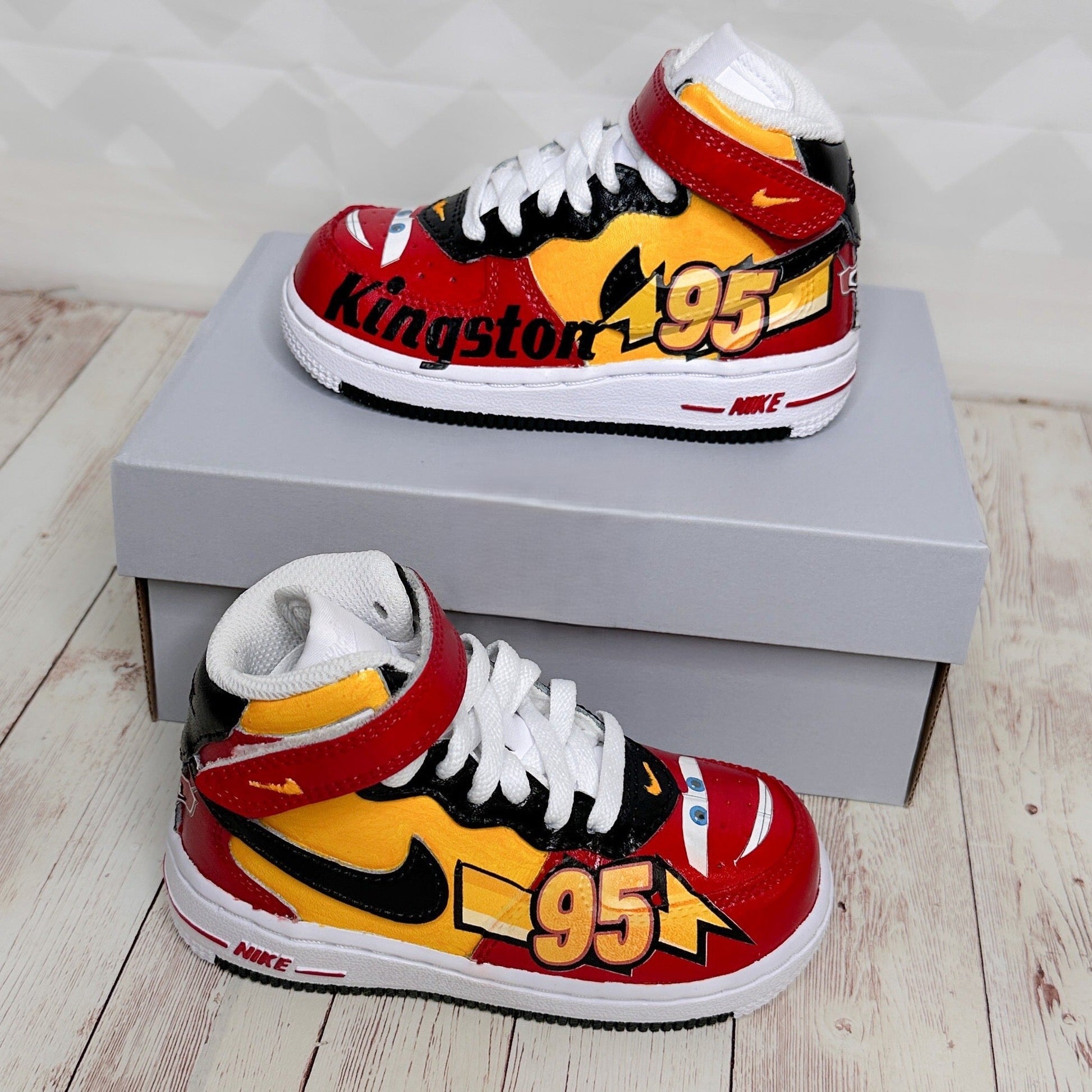 Cars Cartoon Cartoon Custom Air Force 1