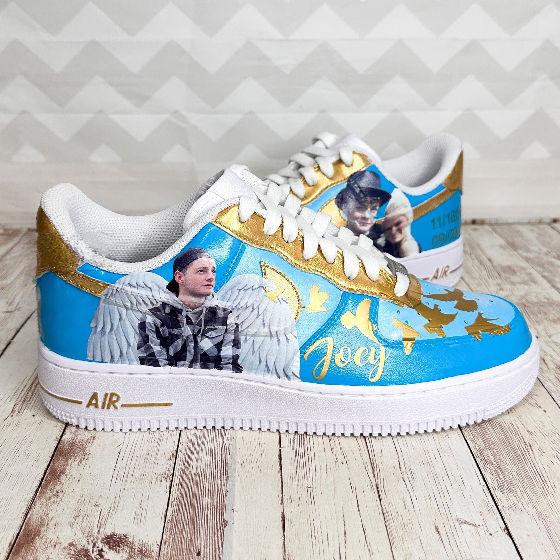 Angel kids Family Custom Air Force 1