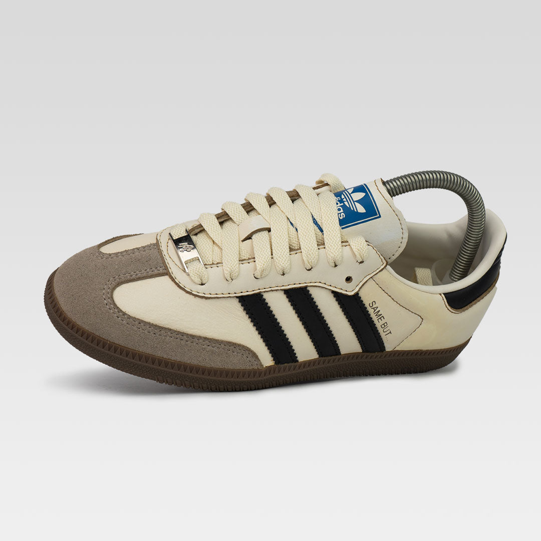 Same But Different Khaki Custom Adidas Samba