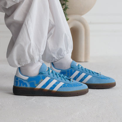 Spezial Graffiti Text Blue Custom Adidas Samba