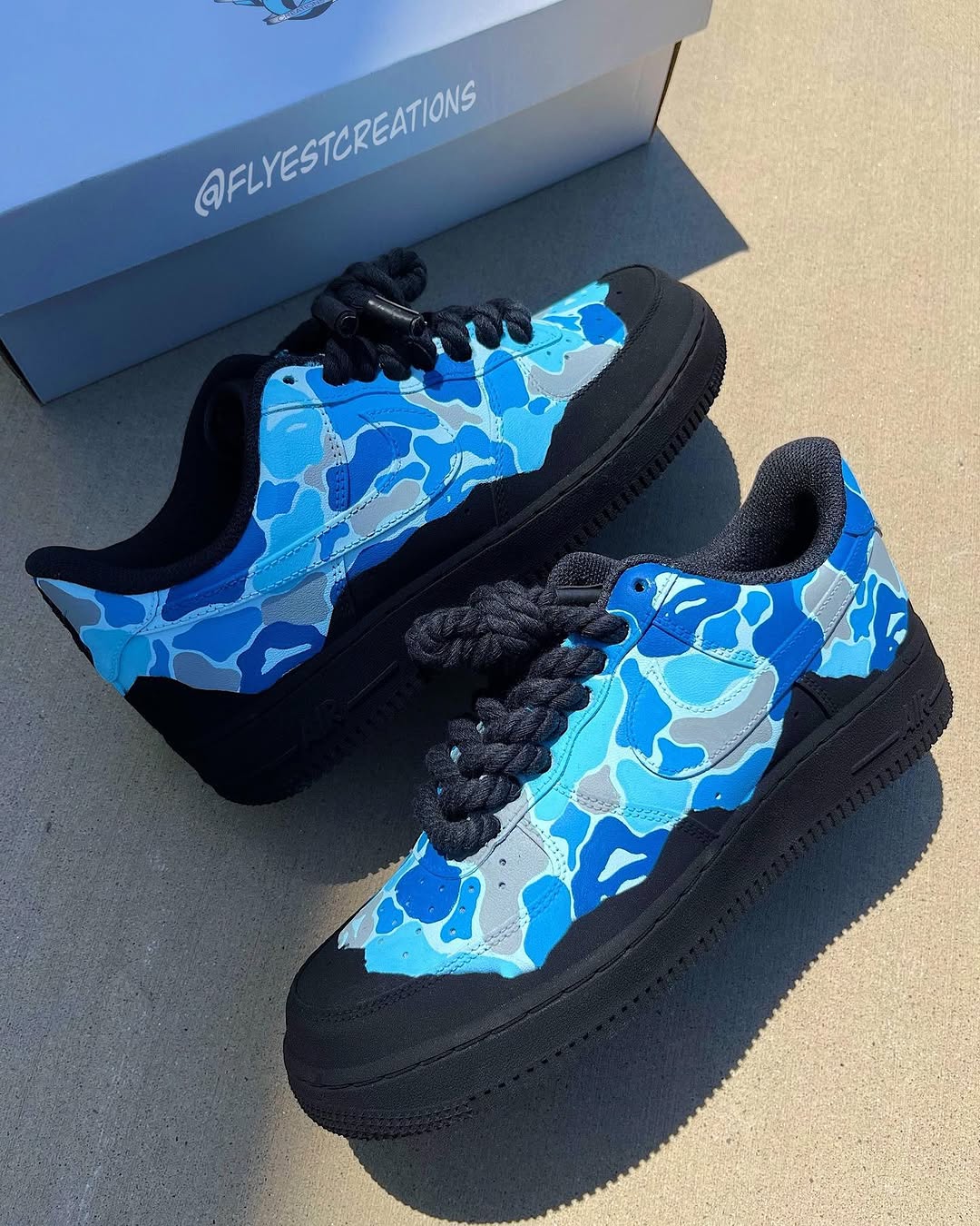 Hand Painted Camo Custom Air Force 1 Sneakers