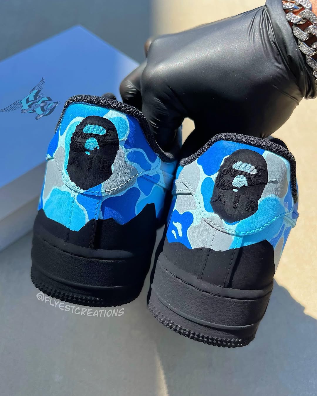 Hand Painted Camo Custom Air Force 1 Sneakers
