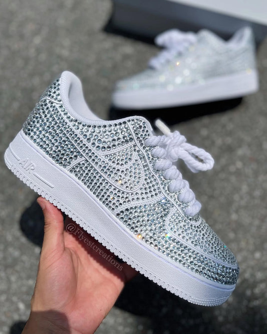 Custom Handmade Full Rhinestone Air Force 1 Sneakers