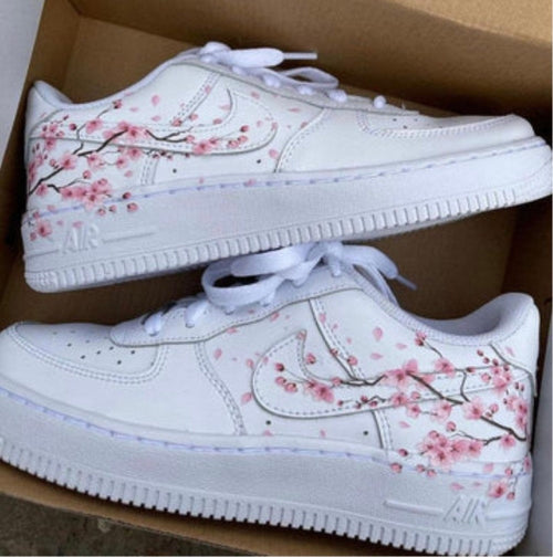 Pink Sakura Flowers Custom Air Force 1