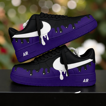 Custom Sneaker Purple Drip