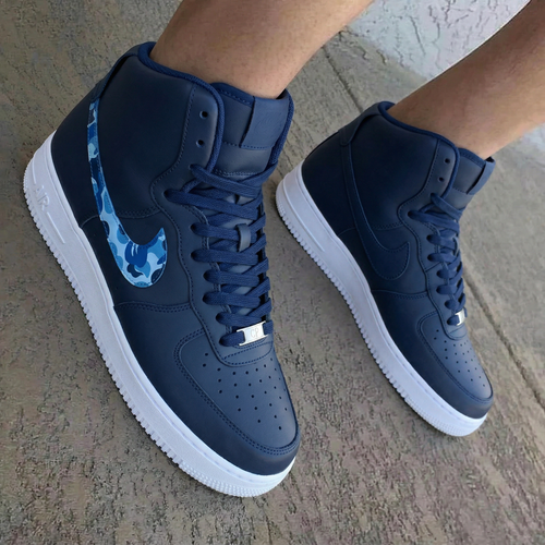 Blue Camo Navy Custom Air Force 1