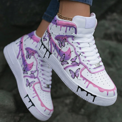 Butterflies Pink Purple Custom Air Force 1