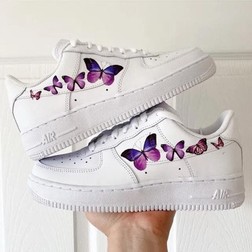 Butterflies Purple Custom Air Force 1