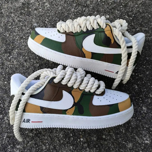 Camo Green Brown Custom Air Force 1