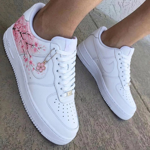 Cherry Blossom White Baby Pink Custom Air Force 1