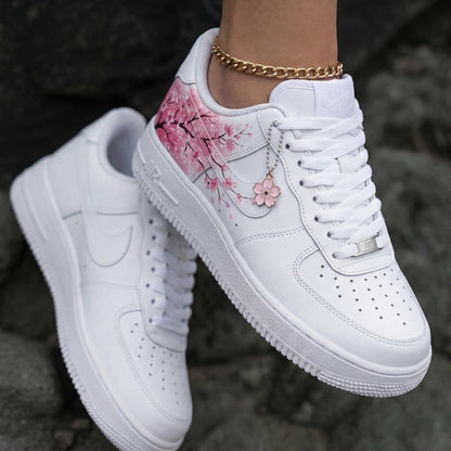 Cherry Blossom White Baby Pink Custom Air Force 1