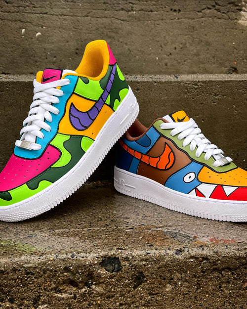 Colorful Monster Pattern Custom Air Force 1