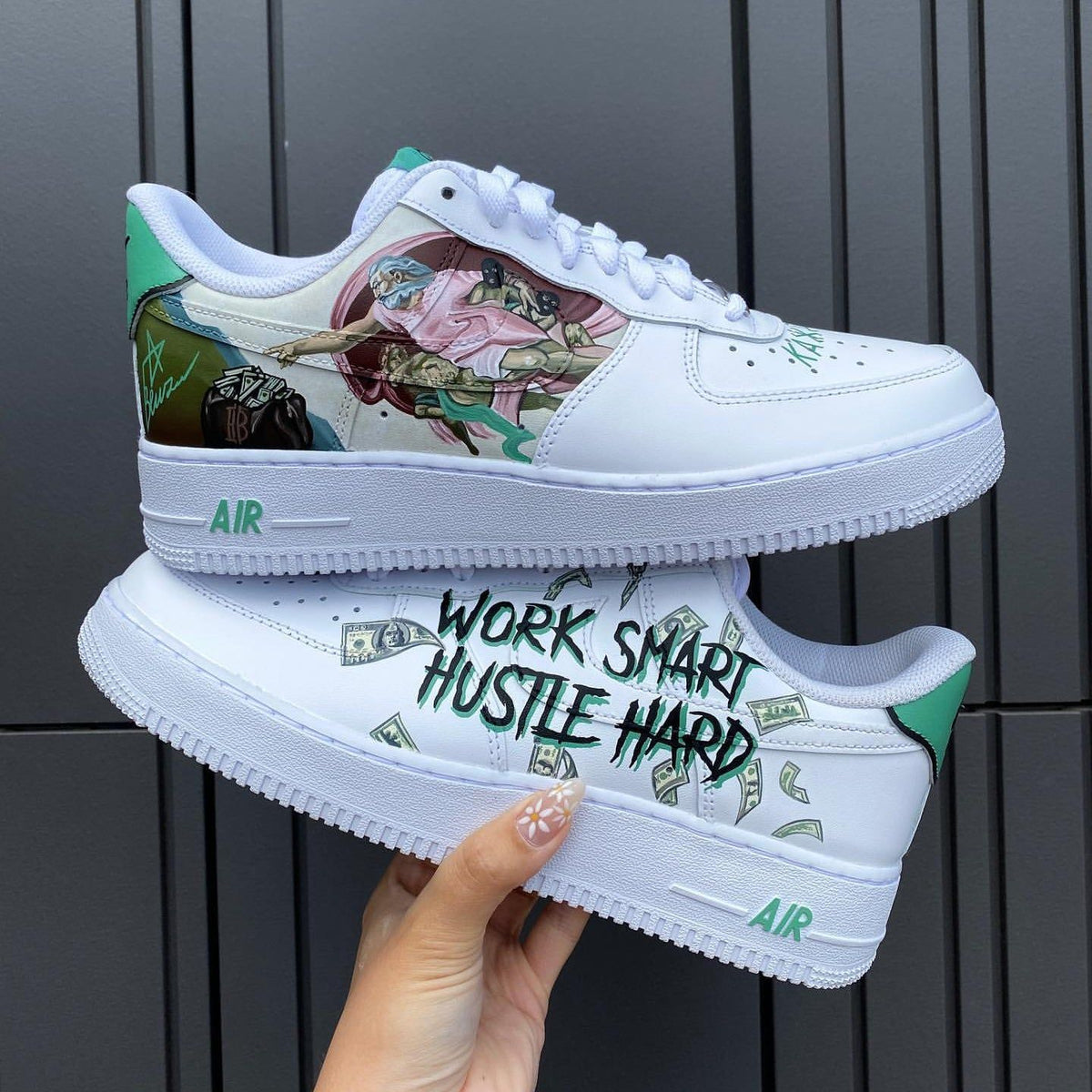 Creation - themed White Custom Air Force 1