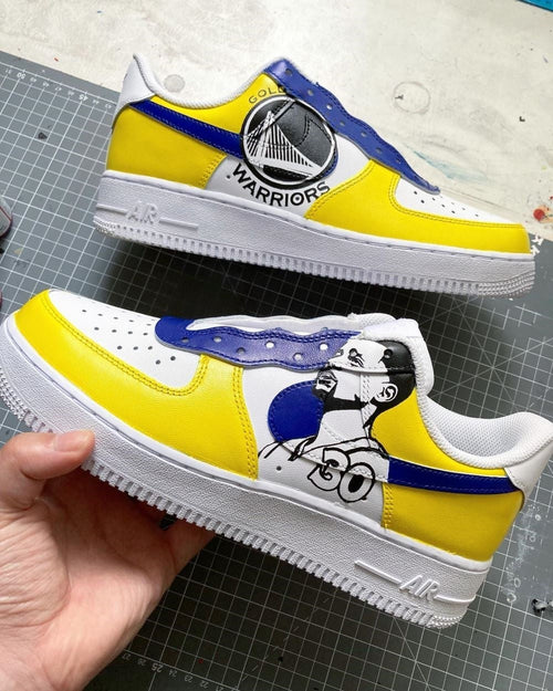 Stephen Curry Warriors Custom Air Force 1