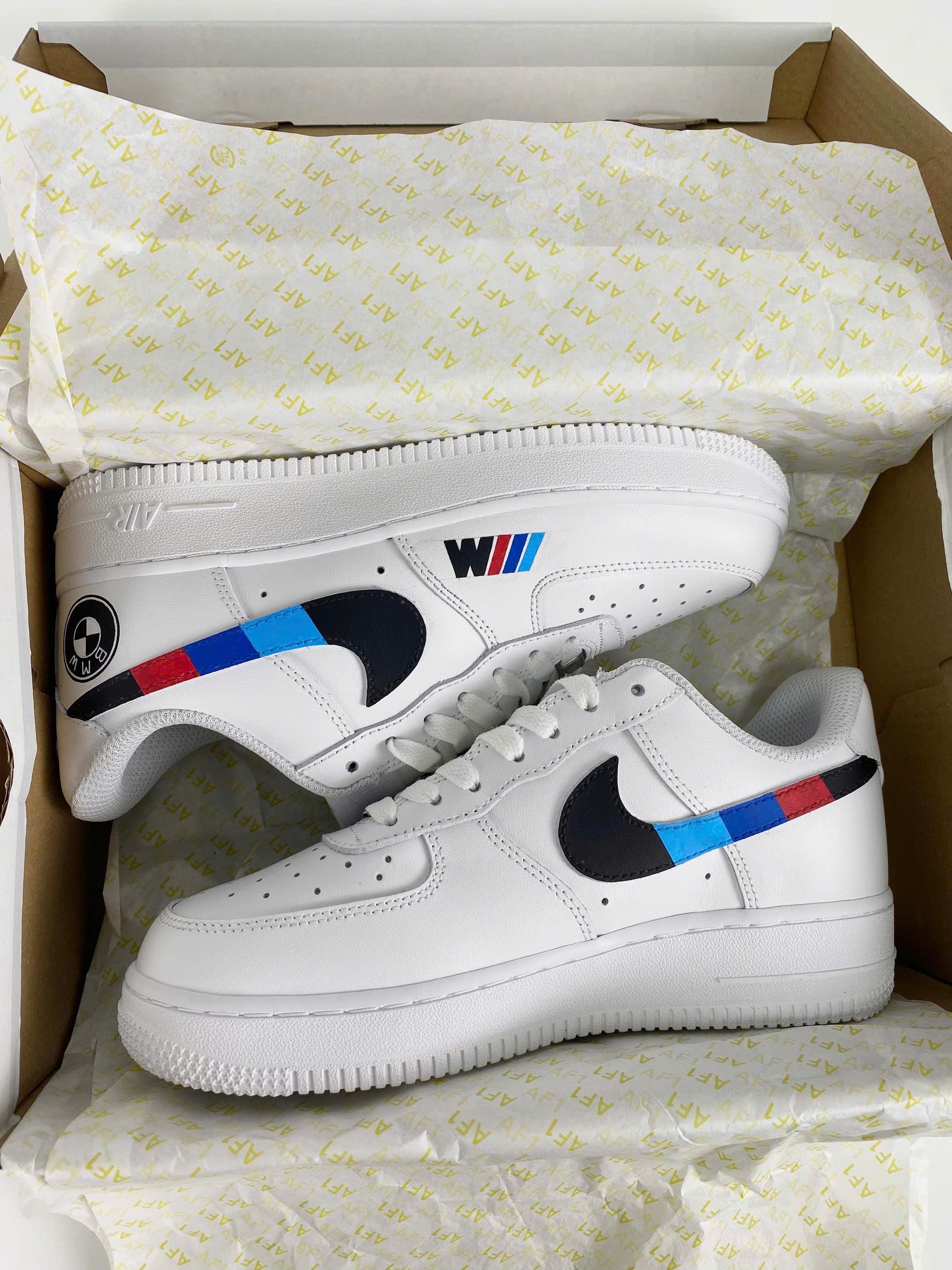 Custom Air Force 1 White BMW M Design