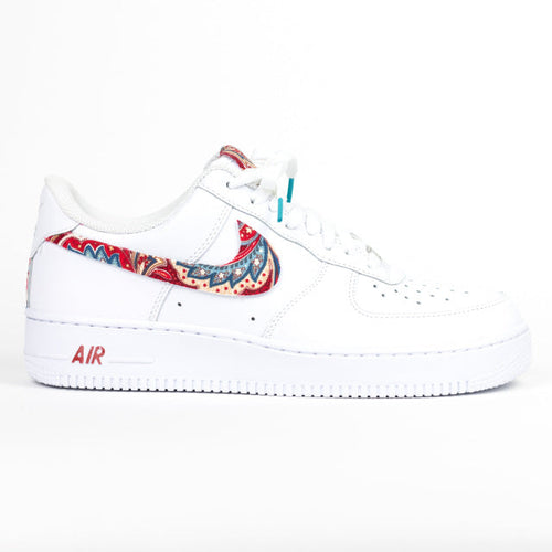 Custom Air Force 1 White Paisley Pattern