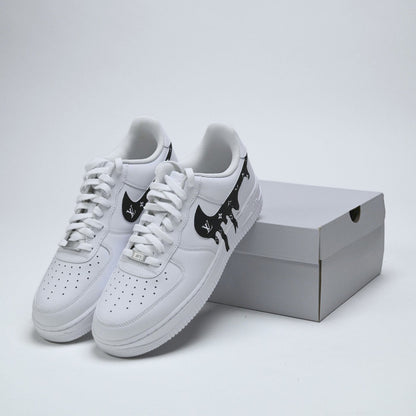 Custom Air Force 1 White With LV Drip