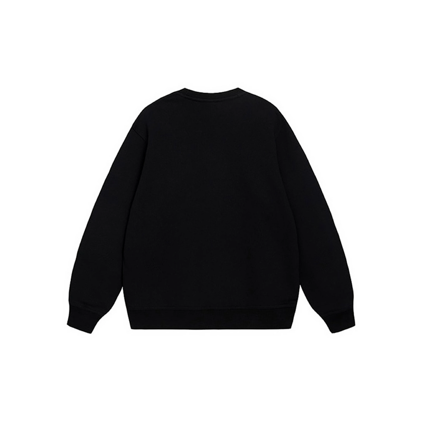 Custom Embroidery Nike Sweatshirt Black Floral Pattern