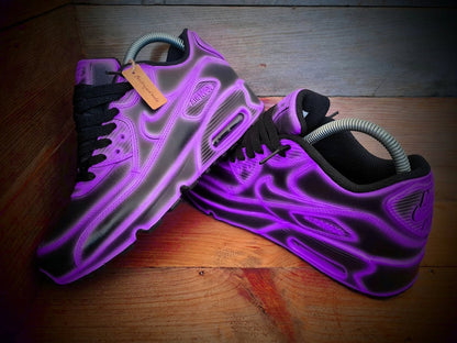 Custom Nike Air Max 90 Purple Black