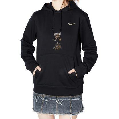 Custom Nike Sweatshirt Black With Abstract Pattern