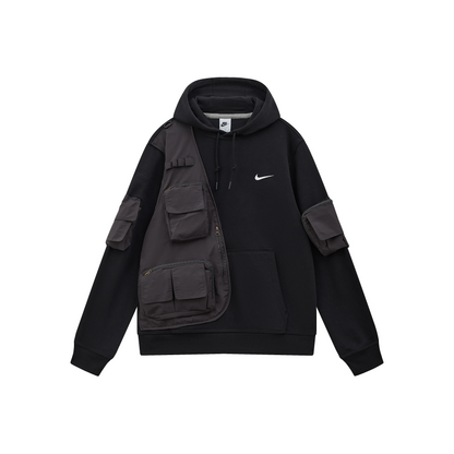 Custom Nike Sweatshirt Black With Utility Pockets