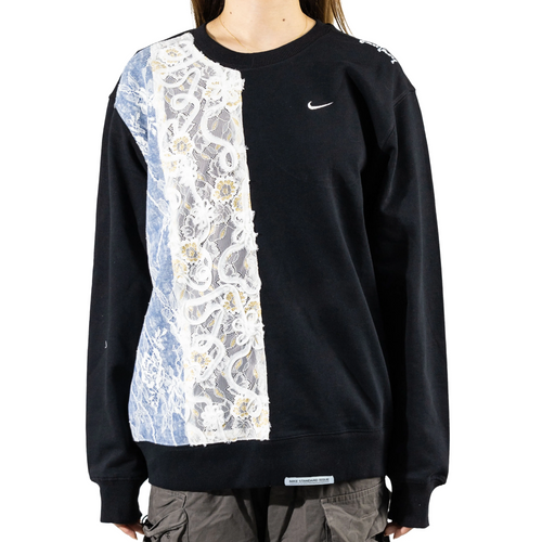 Custom Nike Sweatshirt With Lace Patchwork