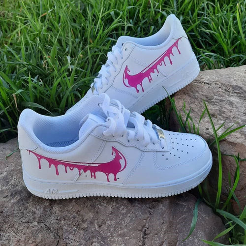 Dripping Pattern Pink Custom Air Force 1