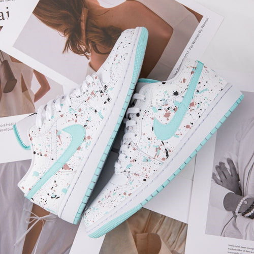 Mint Green Splatter Custom Dunk