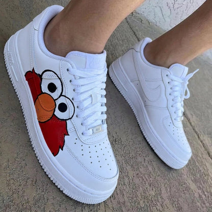 Elmo Red White Custom Air Force 1