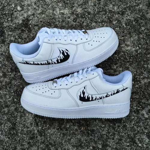 Flame Black Custom Air Force 1