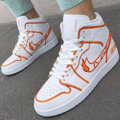 Flame Orange Custom Air Jordan 1