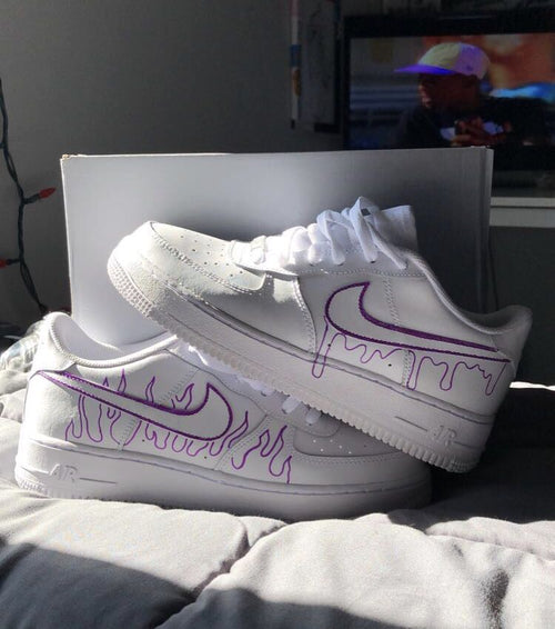 Flame Purple Custom Air Force 1