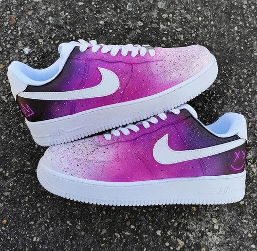 Galaxy Baby Pink Purple Custom Air Force 1